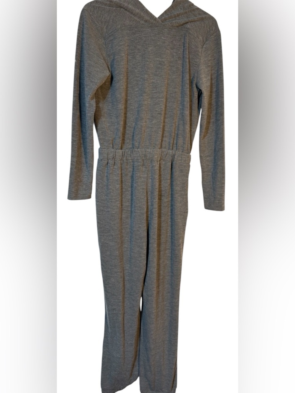 Grade & Gather gray one piece pants suit v-neck romper size medium new with tags - Picture 7 of 7